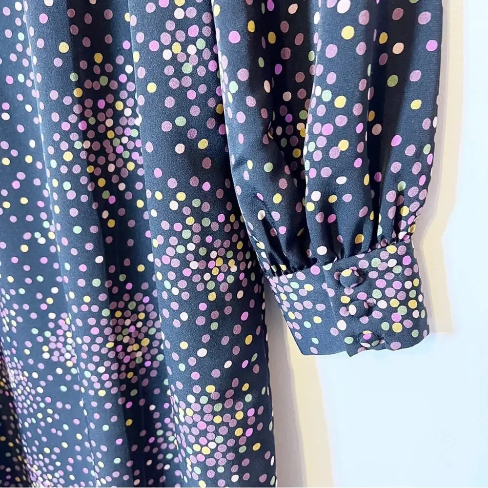 Kate Spade Disco Dots Ruffle Shirtdress‎ Size 6